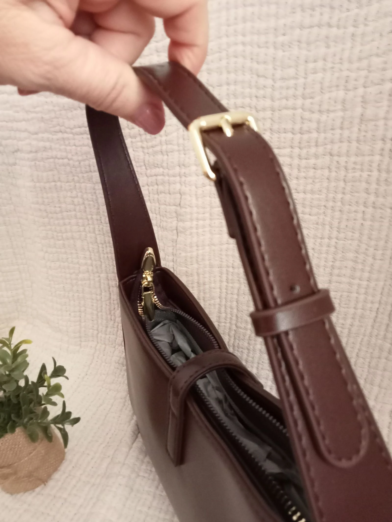 Bolso de ombro marrom de luxo – photo 5